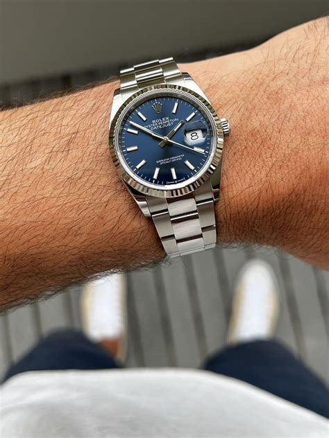 rolex blue 36mm